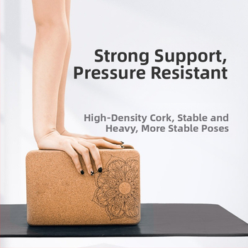 Παιδικό τούβλο γιόγκα από φελλό υψηλής πυκνότητας, ειδικά αντιολισθητικό για αθλητικές και γυμναστικές δραστηριότητες, με λογότυπο, για χορό και χάραξη
