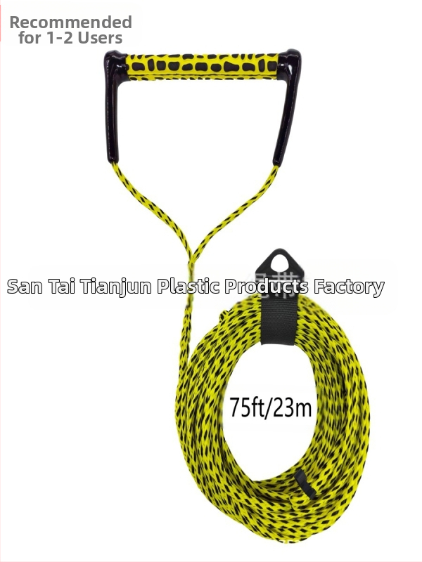 23 м въже за водни спортове и сърф, жълто и черно, полипропиленово въже, сцепление за водни ски, умения за водни ски, трансгранични доставки