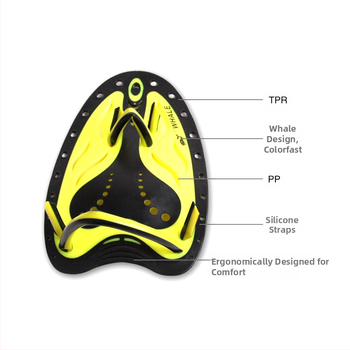 Professionaalne ujumistreeningu sõudmiskäpp, reguleeritav silikoonist PU-käpp täiskasvanutele ja lastele, sukeldumiskäpp PU-käpp vabaujumise jaoks