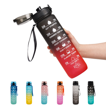 Amazoni 1-liitrine suure mahutavusega veekruus, otsejoomiseks mõeldud gradiendiga kosmosekruus, piiriülene plastist kaasaskantav veekruus kaaluga