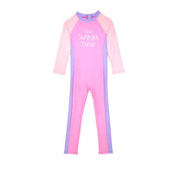 Παιδικό μαγιό 2024 hot spring νέο κοριτσίστικο αθλητικό αναψυχής γρήγορο στέγνωμα μακρυμάνικο παντελόνι μονοκόμματο επαγγελματικό παιδικό κολύμπι