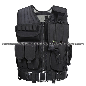 Тактическа тренировъчна жилетка Реален човек CS игрово оборудване Найлонова мрежеста жилетка Полеви приключения Тактическа защитна жилетка