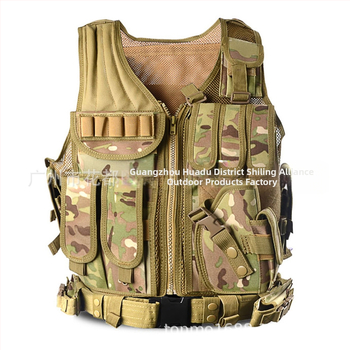 Тактическа тренировъчна жилетка Реален човек CS игрово оборудване Найлонова мрежеста жилетка Полеви приключения Тактическа защитна жилетка
