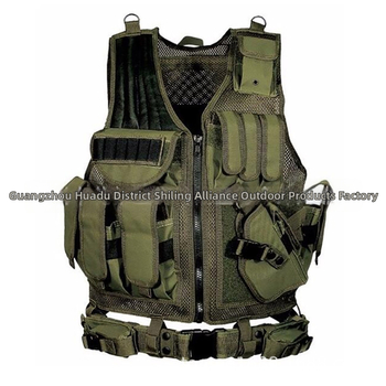 Тактическа тренировъчна жилетка Реален човек CS игрово оборудване Найлонова мрежеста жилетка Полеви приключения Тактическа защитна жилетка