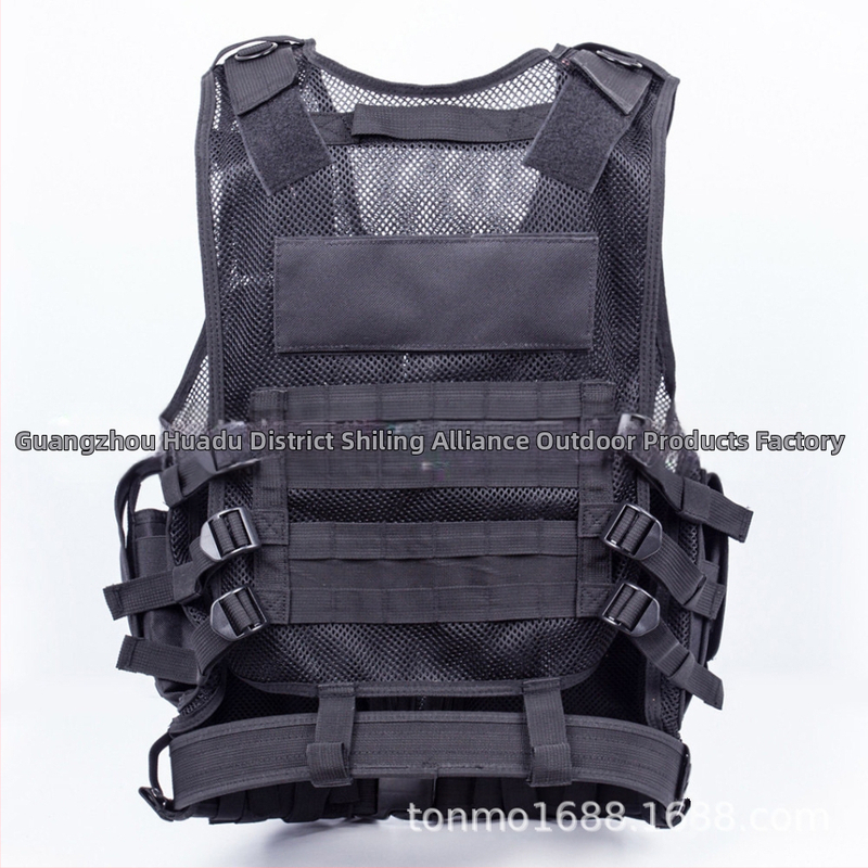 Тактическа тренировъчна жилетка Реален човек CS игрово оборудване Найлонова мрежеста жилетка Полеви приключения Тактическа защитна жилетка