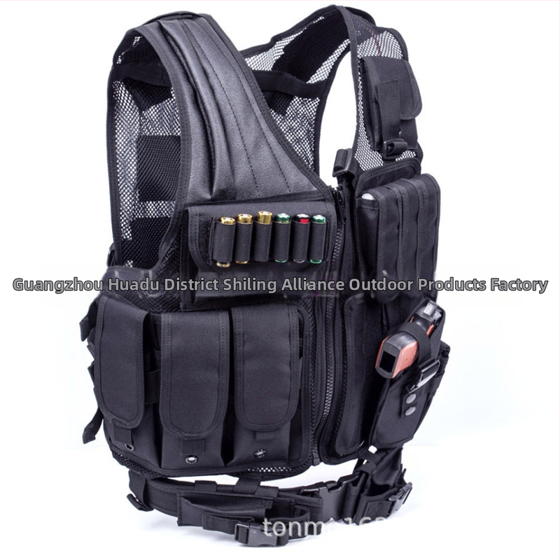 Тактическа тренировъчна жилетка Реален човек CS игрово оборудване Найлонова мрежеста жилетка Полеви приключения Тактическа защитна жилетка