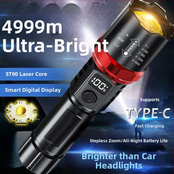 Νέο, ζεστό σε πωλήσεις, φόρτιση USB, λευκό λέιζερ, ψηφιακή οθόνη, ισχυρός φακός, τηλεσκοπικός μίνι ζουμ, τηλεχειριστήριο, λήψη εξωτερικών μαλλιών