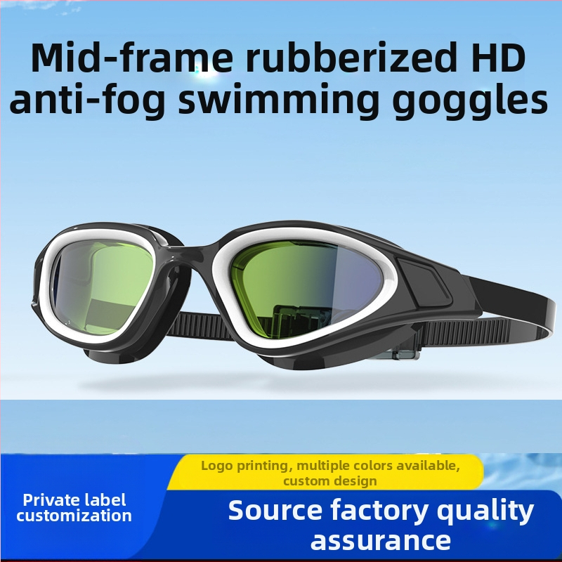 Didelio matymo lauko lenktyniniai plaukimo akiniai Profesionali plaukimo įranga Suaugusiųjų plaukimo akiniai Nerasojantys Didelės raiškos akių apsauga Plaukimo akiniai Tarpvalstybinis tiekimas