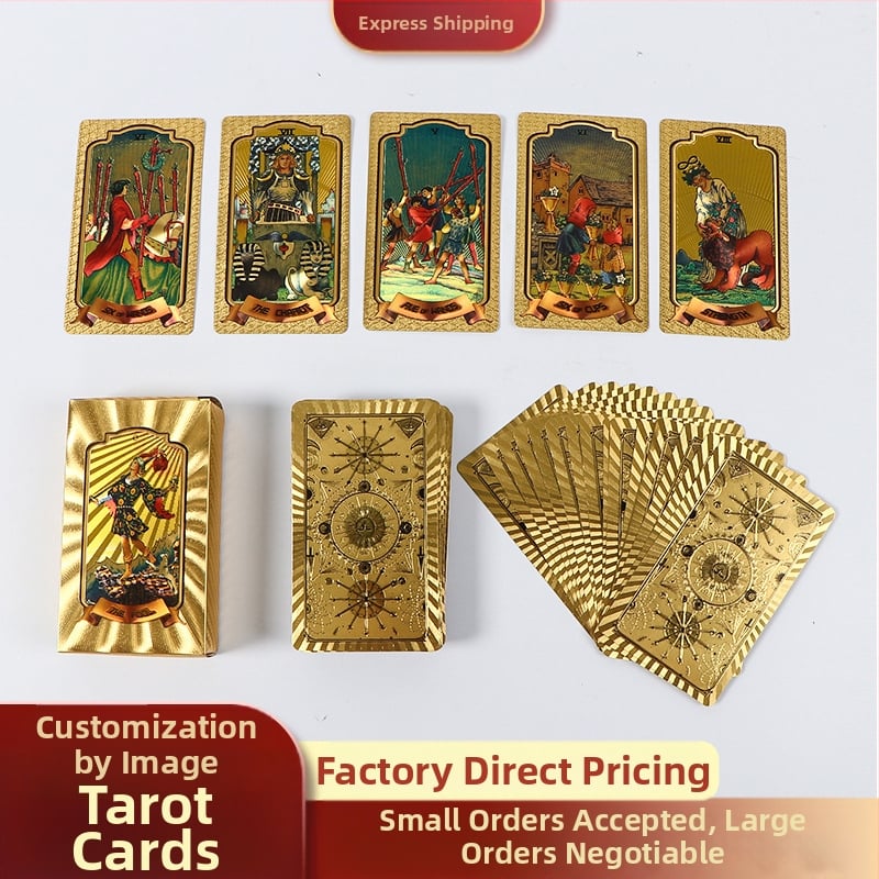Waite Tarot Collection kuldfooliumist Vitro Tower Tarot täiskomplekt PET-i uutest Tarot kaartidest