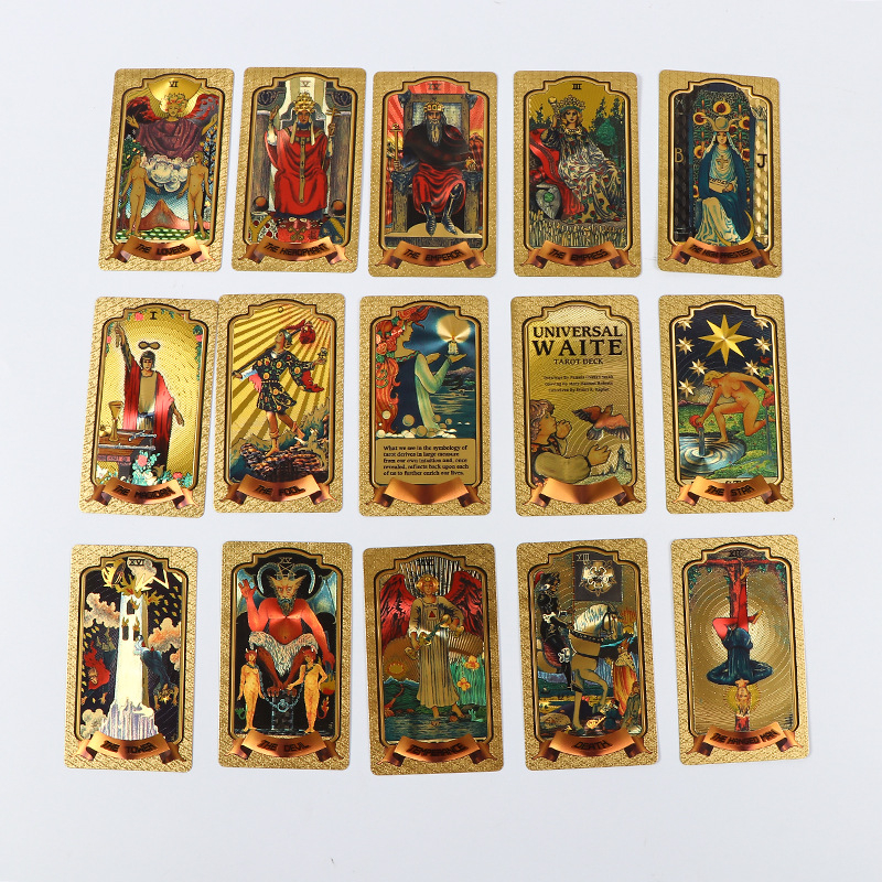 Waite Tarot Collection kuldfooliumist Vitro Tower Tarot täiskomplekt PET-i uutest Tarot kaartidest