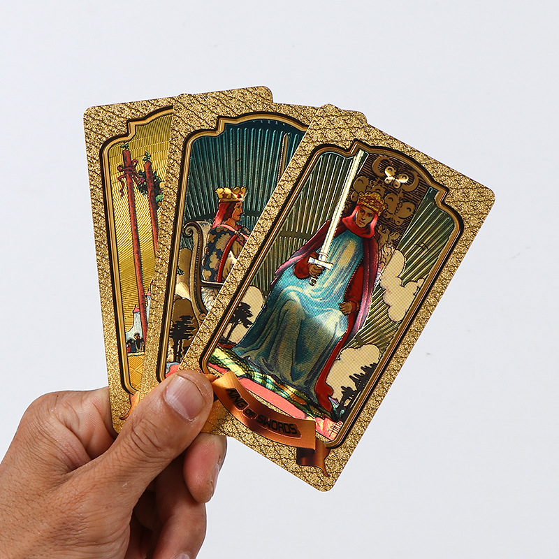 Waite Tarot Collection kuldfooliumist Vitro Tower Tarot täiskomplekt PET-i uutest Tarot kaartidest