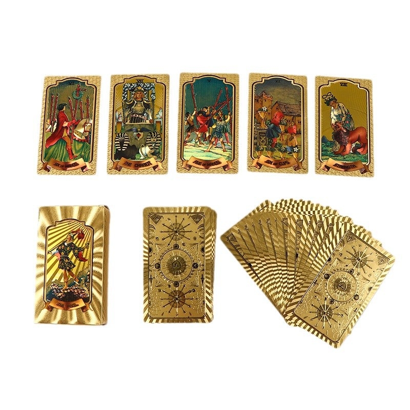 Waite Tarot Collection kuldfooliumist Vitro Tower Tarot täiskomplekt PET-i uutest Tarot kaartidest