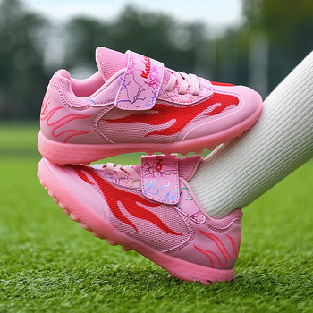 Διασυνοριακό Χονδρικό Παπούτσι Ποδοσφαίρου Παιδικό με Αναπνεύσιμο Πόδι Αγόρια Μαθητές Δημοτικού Σχολείου TF Crushed Nails Παπούτσια Προπόνησης Ποδοσφαίρου Κορίτσια