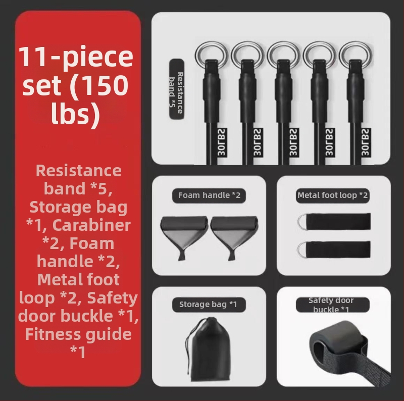 Αποκλειστικό σχοινί τάνυσης Mogao`s Home για γυμναστική στήθους, ελαστική ζώνη αντίστασης για άνδρες