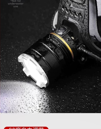 Piiriülene HP15 suum-induktsiooniga esitulega pea külge kinnitatav taskulamp kaevurilamp öiseks kalapüügiks õues pikamaa P50 ksenoonlamp