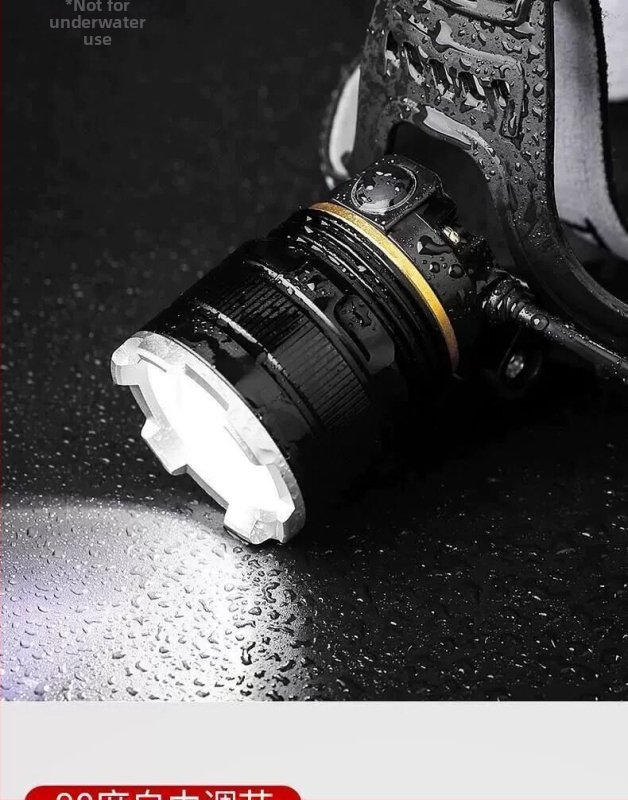 Трансграничен HP15 индукционен фар за глава, монтиран на главата, фенерче, миньорска лампа за нощен риболов на открито, ксенонова лампа P50 с голям обсег