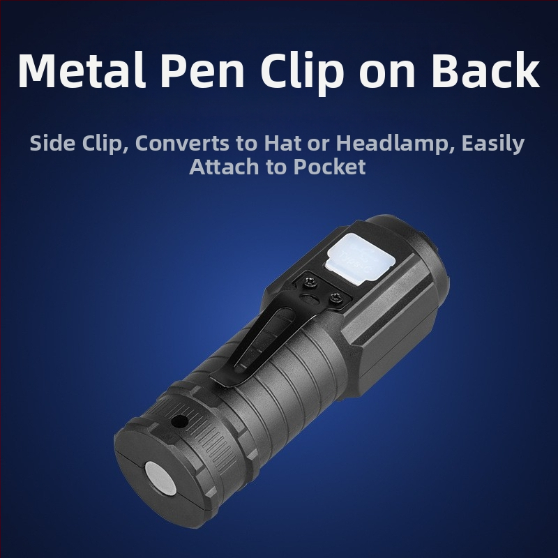 Трансгранично малко фенерче с три очи COB странична светлина преносима писалка за осветяване на работна инспекционна светлина силно магнитно осветление за външно осветление