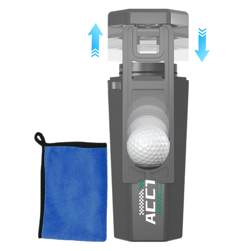 Speciális golflabda-mosó, hordozható golftáska- vagy golfkocsi-tisztító, golflabda-mosó