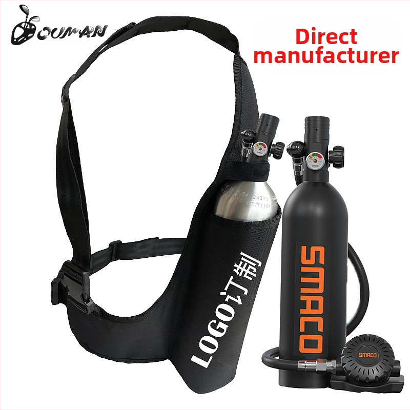 Väike õues õlasukeldumiskott takjapaelaga mugav kulumiskindel kangas vee-hapnikuballooni kott