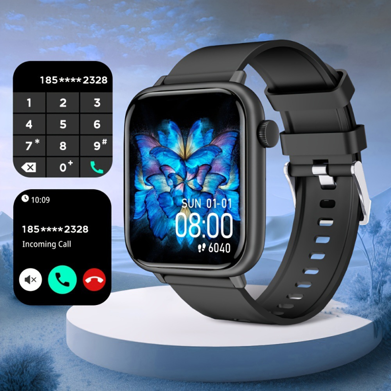 „Explosions X12“ išmanusis laikrodis su „Bluetooth“ skambučių funkcija, pritaikytas daugiafunkcis 24 valandų sveikatos stebėjimo išmanusis laikrodis