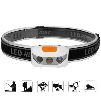 Διασυνοριακός μίνι πλαστικός προβολέας 3Led με μπαταρία, εξωτερικός φωτισμός σπιτιού, φως ποδηλασίας