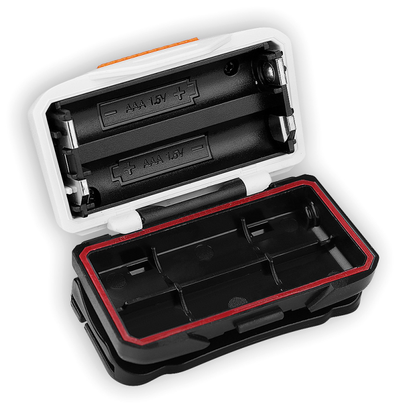 Határokon átnyúló 3 LED-es mini műanyag fényszóró akkumulátoros fényszóró kültéri otthoni világítás kerékpáros lámpa