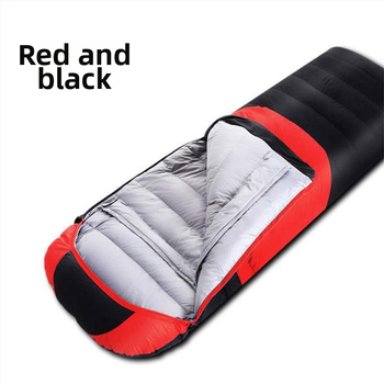 Трансграничен на склад пухен спален чувал за един човек, къмпинг, ултра лек, топъл, патешки пухен спален чувал за обяд на едро
