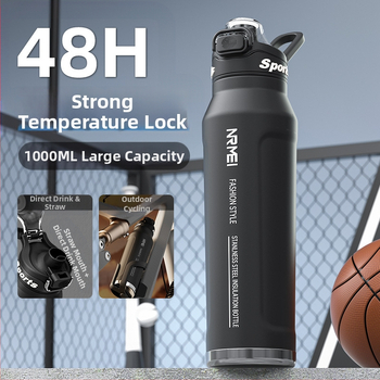 Greitai šaldantis puodelis Didelės talpos termosinis puodelis vyrams ir studentams Mokyklos lauko sporto vandens puodelis Nešiojamas jojimo vanduo