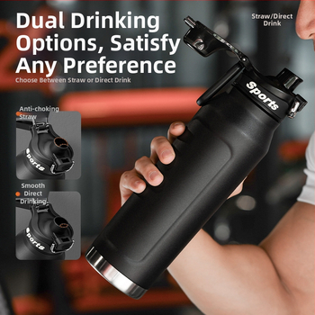 Greitai šaldantis puodelis Didelės talpos termosinis puodelis vyrams ir studentams Mokyklos lauko sporto vandens puodelis Nešiojamas jojimo vanduo