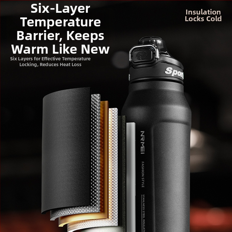 Greitai šaldantis puodelis Didelės talpos termosinis puodelis vyrams ir studentams Mokyklos lauko sporto vandens puodelis Nešiojamas jojimo vanduo