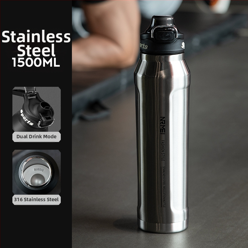 Greitai šaldantis puodelis Didelės talpos termosinis puodelis vyrams ir studentams Mokyklos lauko sporto vandens puodelis Nešiojamas jojimo vanduo