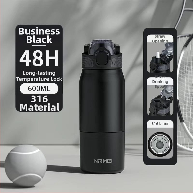 Greitai šaldantis puodelis Didelės talpos termosinis puodelis vyrams ir studentams Mokyklos lauko sporto vandens puodelis Nešiojamas jojimo vanduo