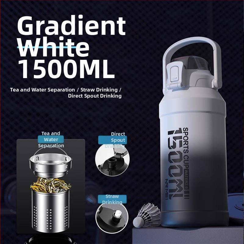 Greitai šaldantis puodelis Didelės talpos termosinis puodelis vyrams ir studentams Mokyklos lauko sporto vandens puodelis Nešiojamas jojimo vanduo