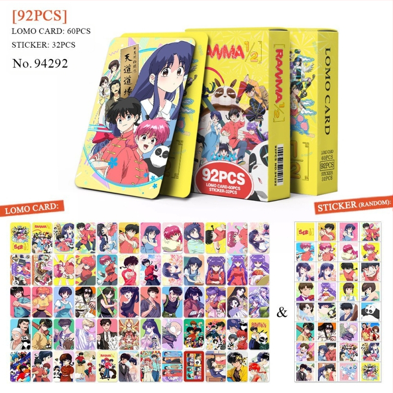 Външна търговия, специализирана в наличност 92 японски стил произволни коне 2-ра аниме анимационни колекционерски картички двустранни стикери периферни устройства