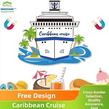 Ct1002 Amazoni magnetiline külmkapimagnet Cruise Travel Body Decoration Magnetiline kapp Magnetiline ilma kleepuvate kleepsudeta