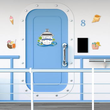 Ct1002 Amazoni magnetiline külmkapimagnet Cruise Travel Body Decoration Magnetiline kapp Magnetiline ilma kleepuvate kleepsudeta