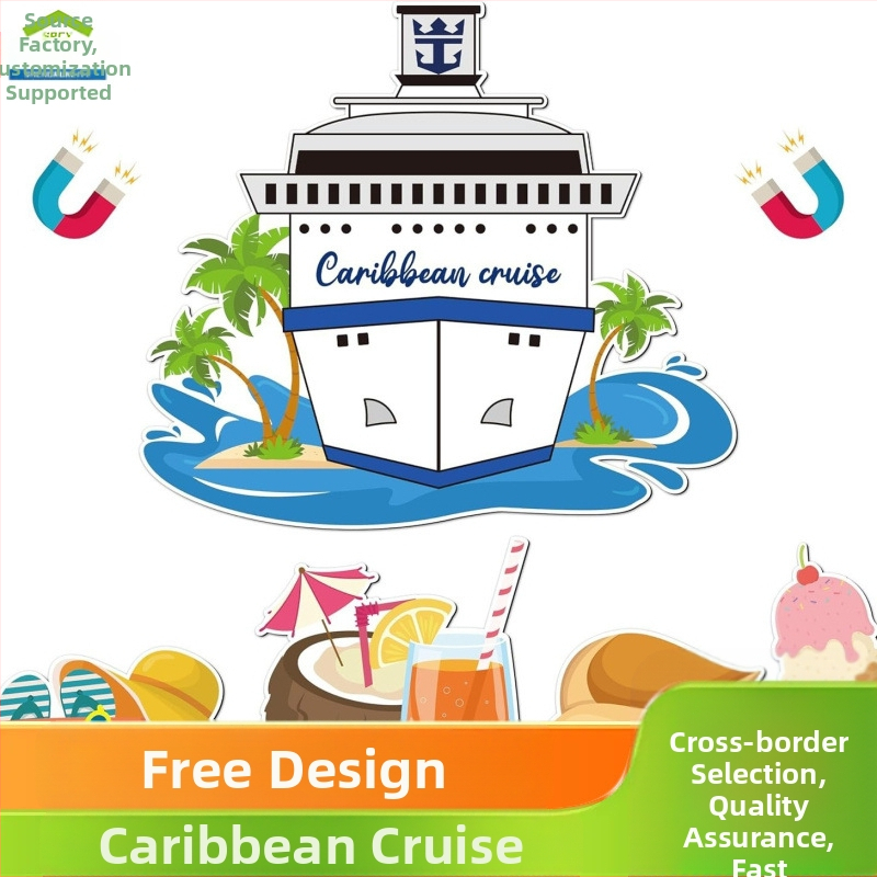 Ct1002 Amazoni magnetiline külmkapimagnet Cruise Travel Body Decoration Magnetiline kapp Magnetiline ilma kleepuvate kleepsudeta