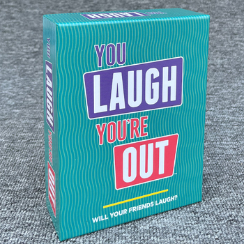 Английска версия на „Смееш се, излизаш“, настолна игра за семейно парти, парти за игри