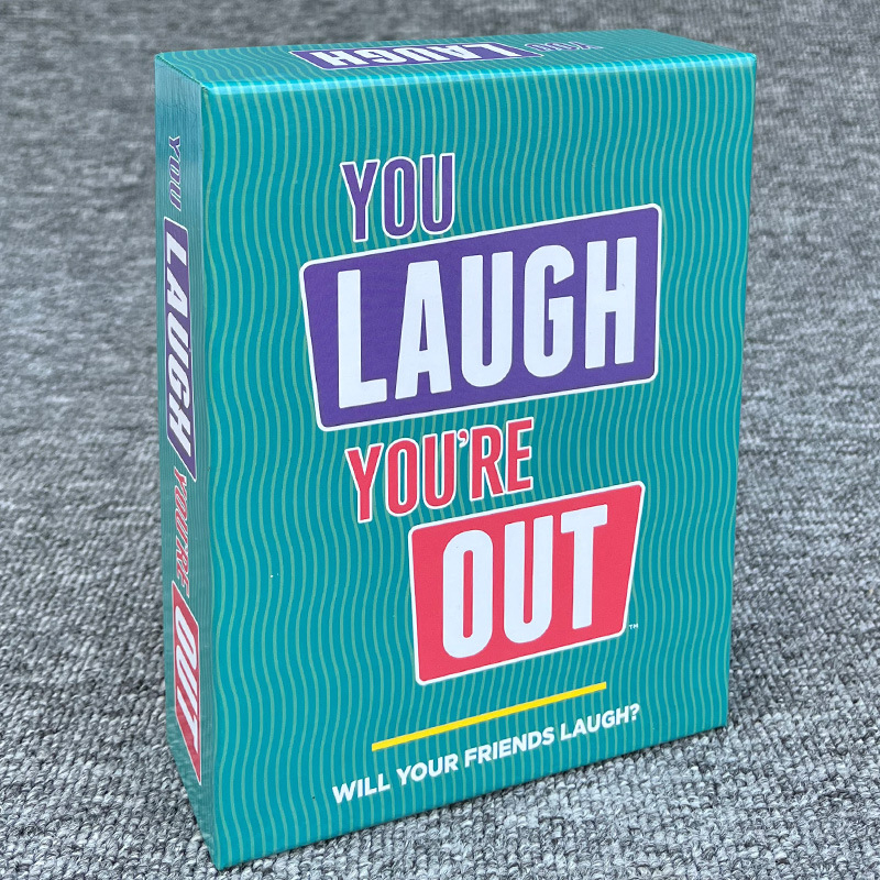 Английска версия на „Смееш се, излизаш“, настолна игра за семейно парти, парти за игри