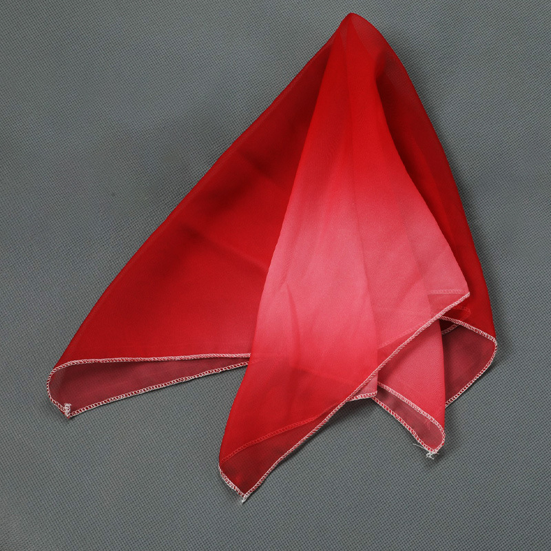 Originalus Vandziango šilko šokių vėduoklis, gradientinis, dvipusis, vyno raudonumo, didelis, ilgas, kiniško šilko vėduoklis, klasikinio šokio pasirodymas