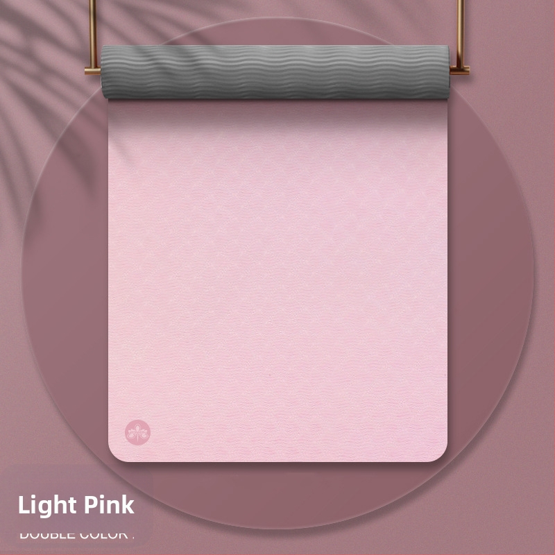 Tüdrukutele mõeldud jooga tpe joogamati ilu libisemiskindla heliisolatsiooniga löökide neeldumise vaigistamiseks mõeldud koduse hüppe joogamatt