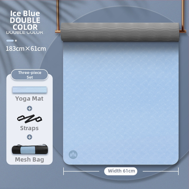 Tüdrukutele mõeldud jooga tpe joogamati ilu libisemiskindla heliisolatsiooniga löökide neeldumise vaigistamiseks mõeldud koduse hüppe joogamatt