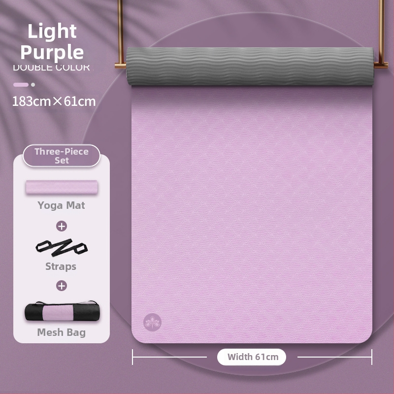 Tüdrukutele mõeldud jooga tpe joogamati ilu libisemiskindla heliisolatsiooniga löökide neeldumise vaigistamiseks mõeldud koduse hüppe joogamatt