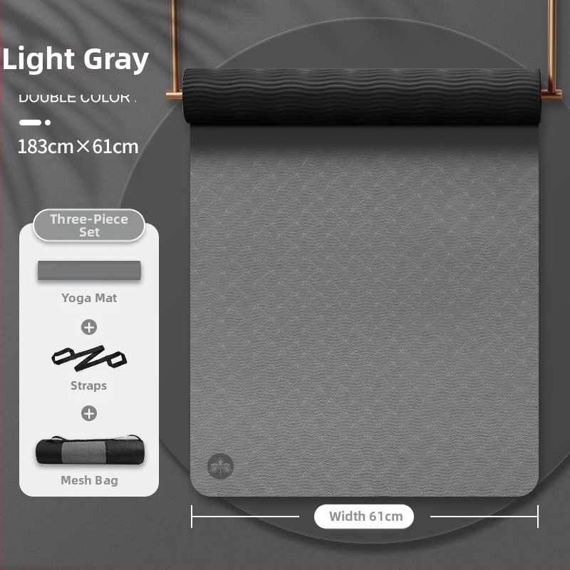 Tüdrukutele mõeldud jooga tpe joogamati ilu libisemiskindla heliisolatsiooniga löökide neeldumise vaigistamiseks mõeldud koduse hüppe joogamatt