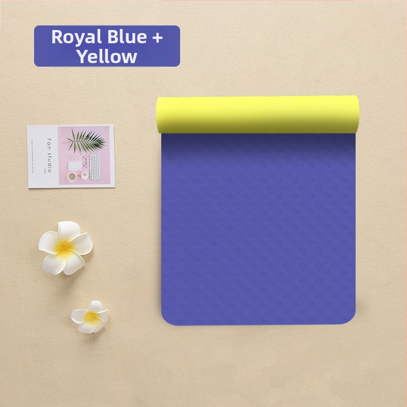 Tüdrukutele mõeldud jooga tpe joogamati ilu libisemiskindla heliisolatsiooniga löökide neeldumise vaigistamiseks mõeldud koduse hüppe joogamatt