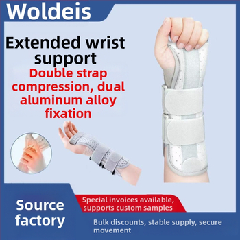 Гъбеста киткова ортеза с двойни презрамки за поддържане на фрактури на китката, фиксирана киткова ортеза за мъже и жени, ортеза за стави с обвивка на сухожилието, рехабилитационна опора