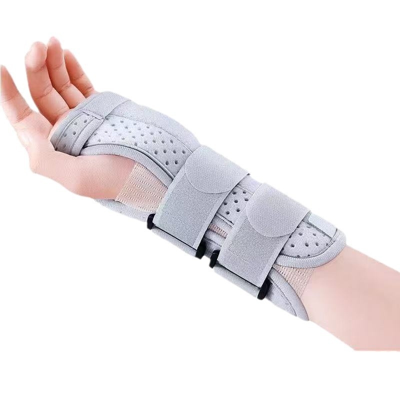 Гъбеста киткова ортеза с двойни презрамки за поддържане на фрактури на китката, фиксирана киткова ортеза за мъже и жени, ортеза за стави с обвивка на сухожилието, рехабилитационна опора
