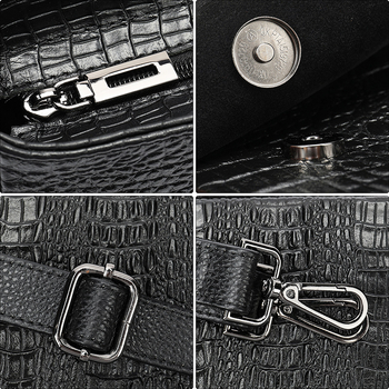 Amazon NIUCUNZH Dámska taška Nová hovädzia koža s krokodílím vzorom Malá štvorcová taška Charakteristická módna univerzálna crossbody taška cez rameno