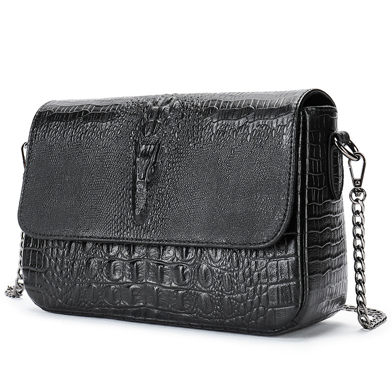 Amazon NIUCUNZH Dámska taška Nová hovädzia koža s krokodílím vzorom Malá štvorcová taška Charakteristická módna univerzálna crossbody taška cez rameno