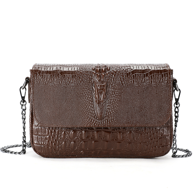 Amazon NIUCUNZH Dámska taška Nová hovädzia koža s krokodílím vzorom Malá štvorcová taška Charakteristická módna univerzálna crossbody taška cez rameno